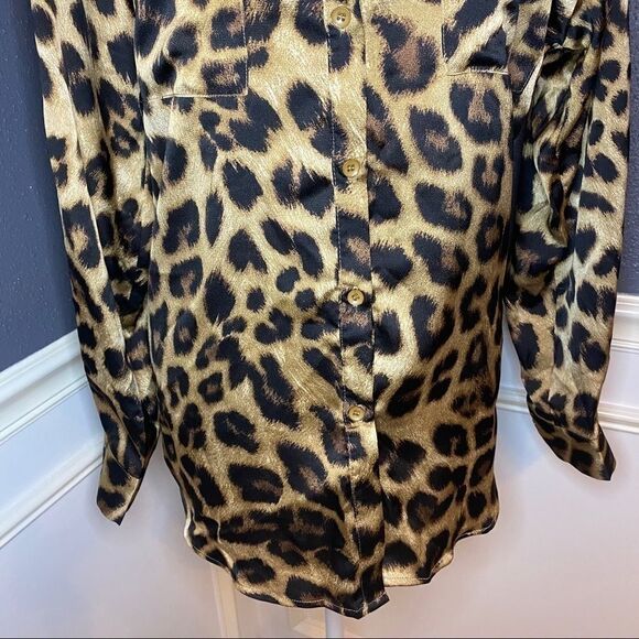 Nasty Gal If Looks Could Kill Leopard Buttondown - Picture 7 of 13